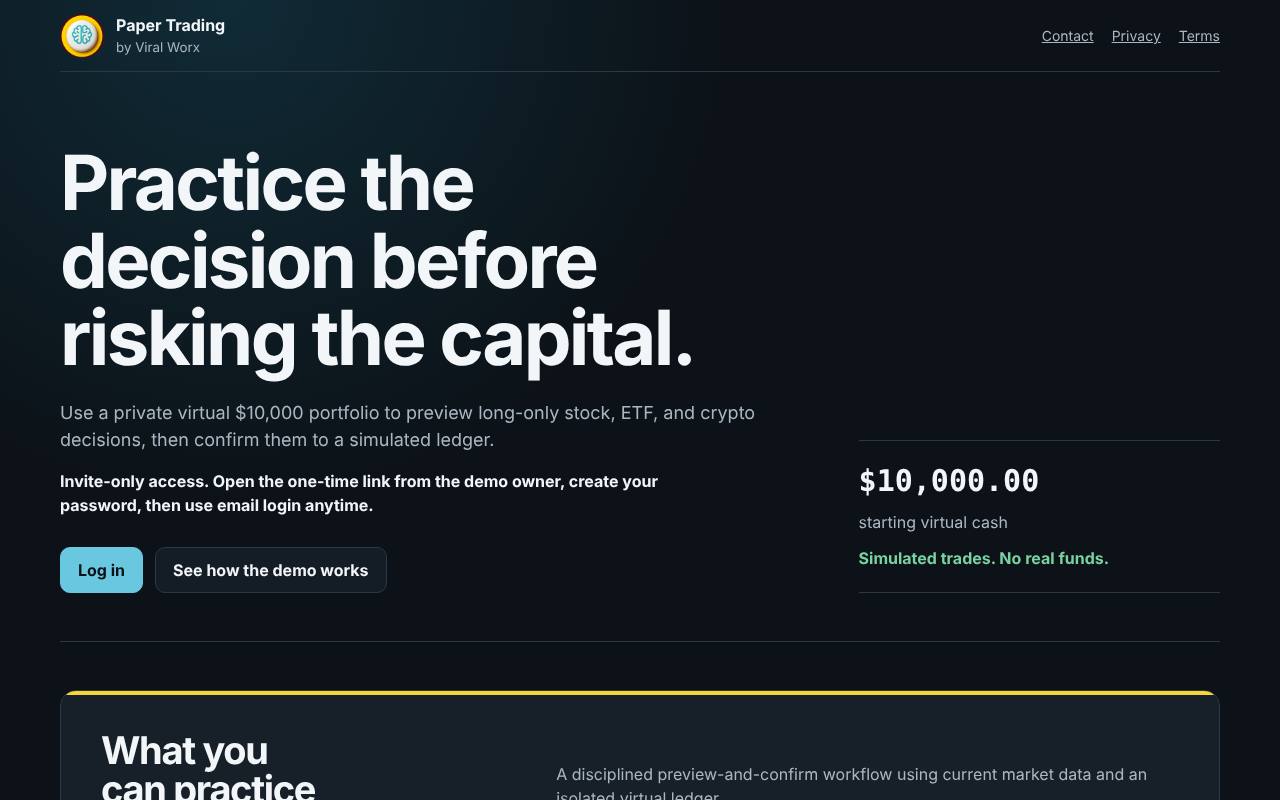 AI Paper Trader screenshot